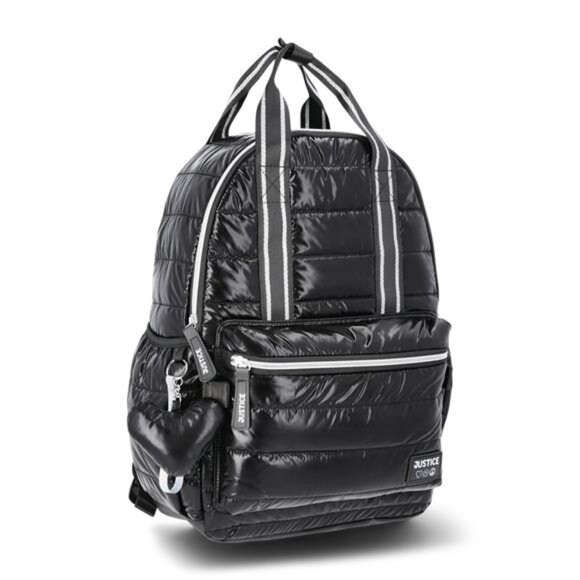 17" Shimmer Quilted Backpack, Lunch Bag, Water Bottle, and Charm Set - Picture 4 of 4